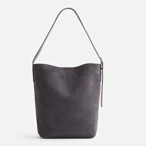 Madewell Gray Suede Shoulder Bag